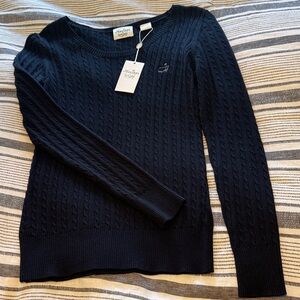 Master’s Augusta National Women’s Cable Knit Sweater Bobby Jones Collection NWT